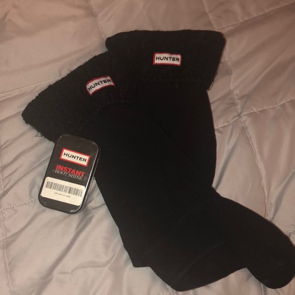 Hunter Accessories - Hunter cable knit welly socks.